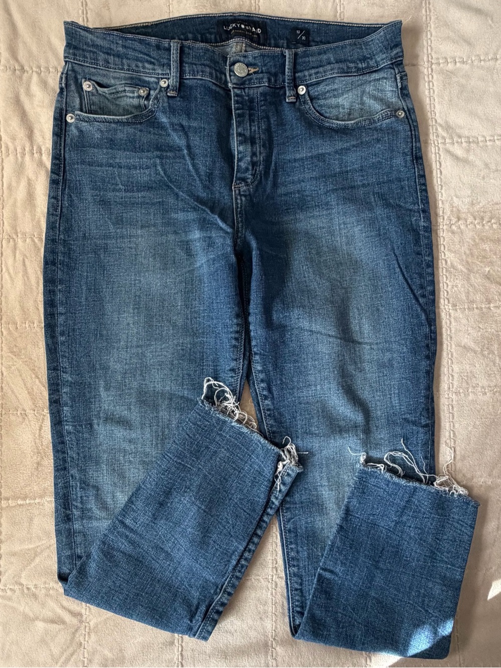 Lucky Brand Brooke Crop Jeans – Size 10/30 – Raw Hem